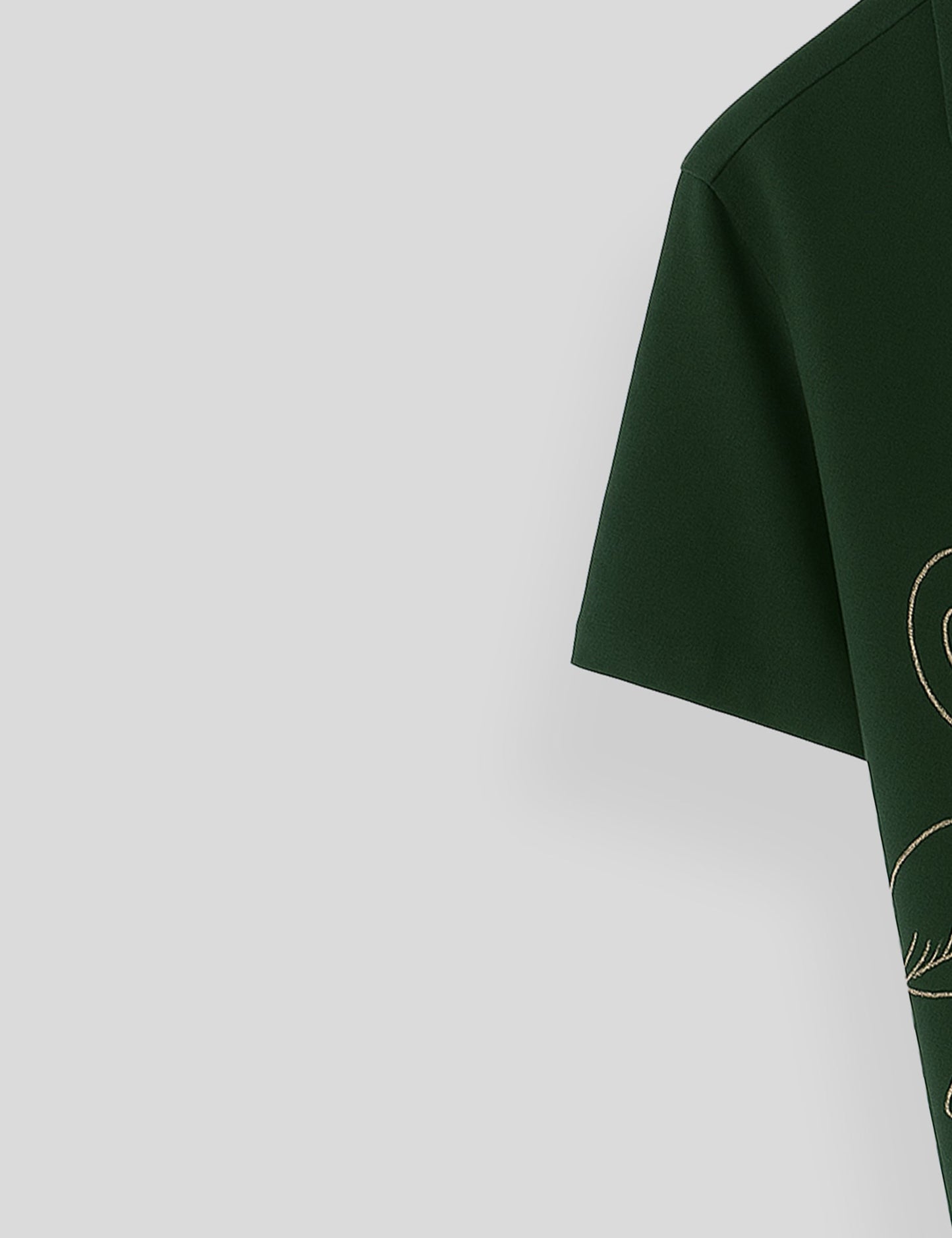 Dark Green Swan Printed Essential Cotton Half Sleeve Shirt for Men Available in Multiple Colors - XPST