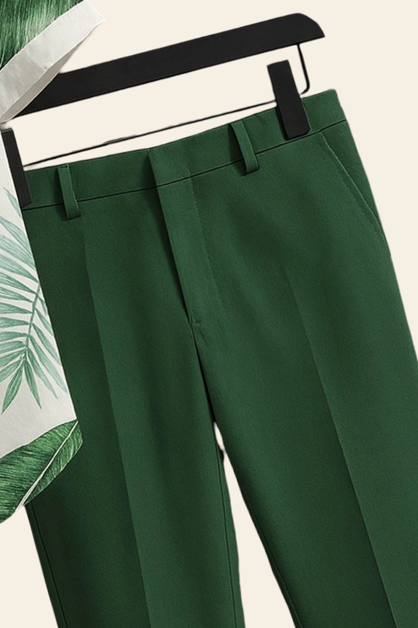 Green Leaf Men's Casual Half Sleeve Shirt and Trouser Co-ord Set