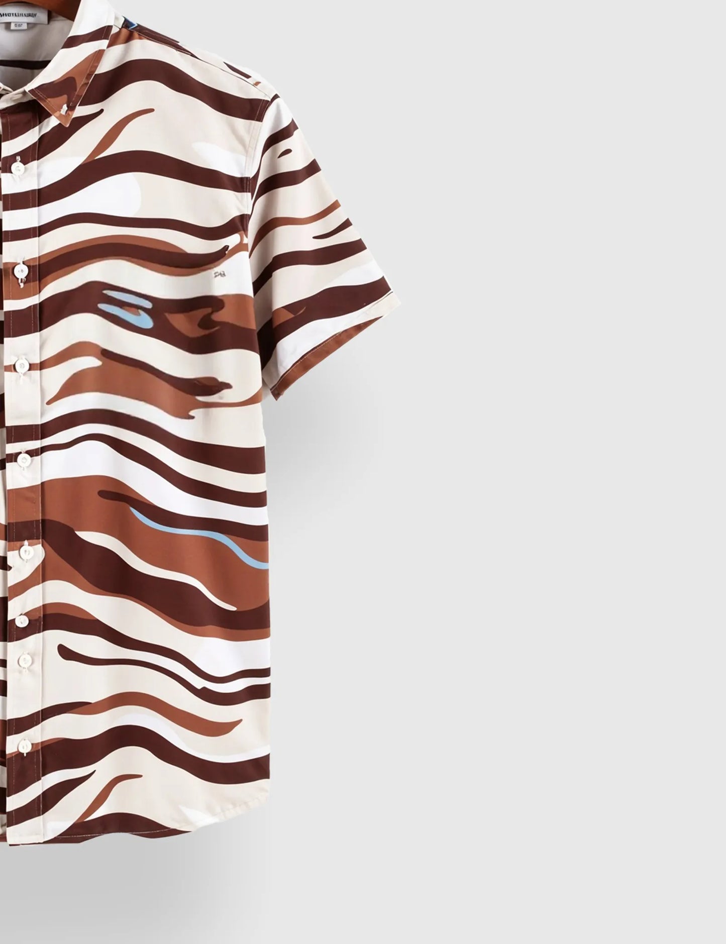 Tiger Strips Men's Half Sleeves Printed Shirt Exclusive