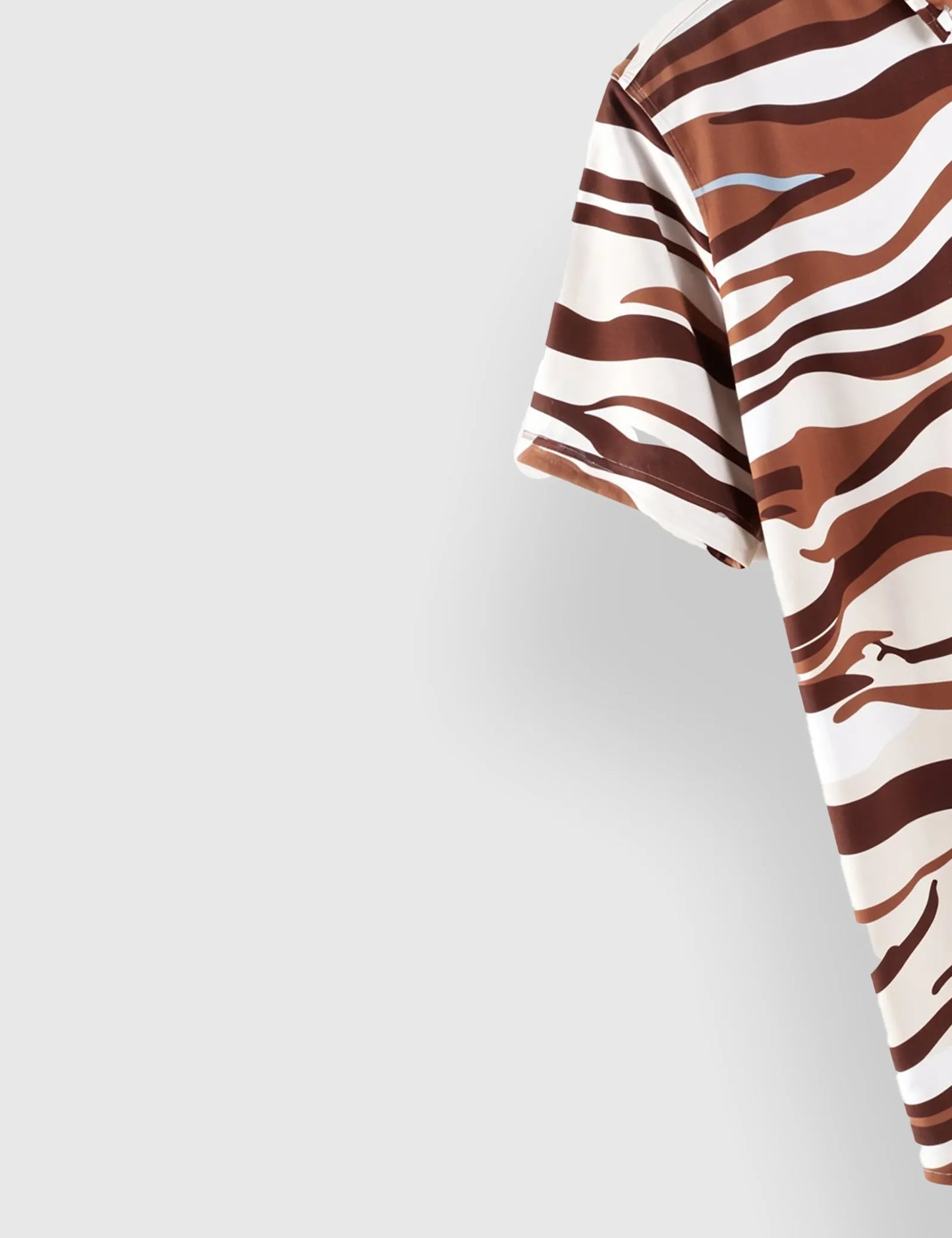 Tiger Strips Men's Half Sleeves Printed Shirt Exclusive