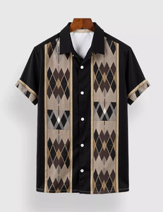 Black Arrow Designer Men's Half Sleeves Printed Shirt Exclusive