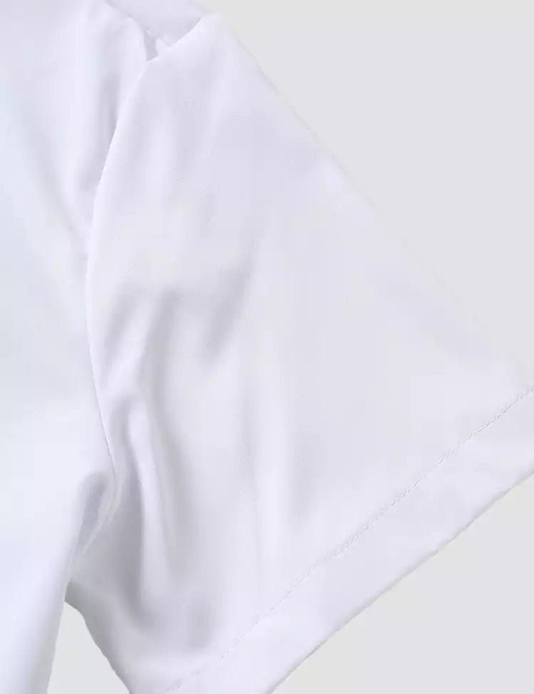WHITE BUTTERFLY Design Mens Half Sleeves Cotton Shirts