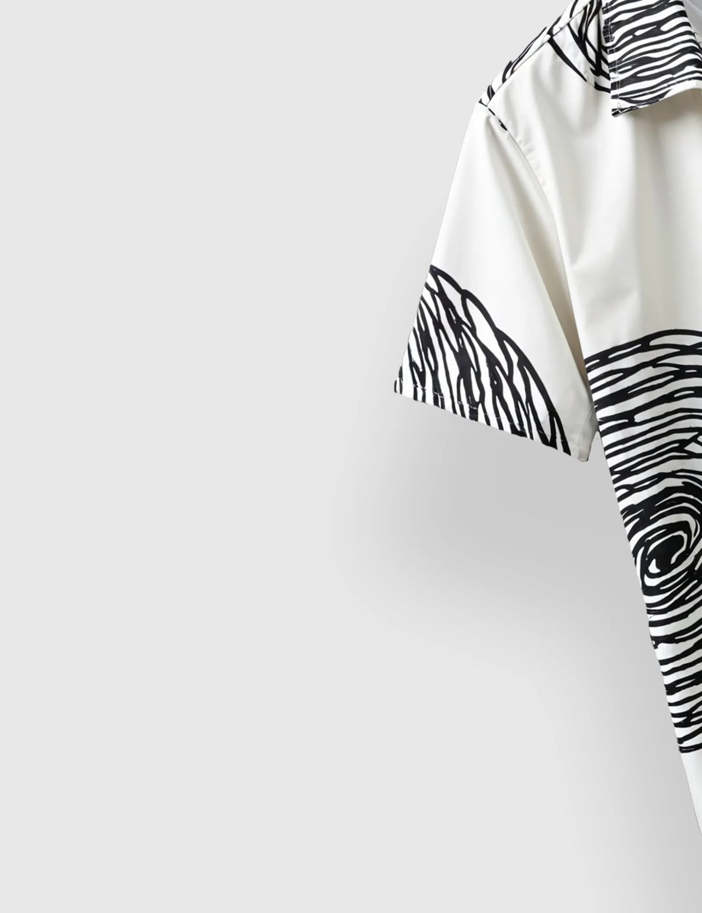 White Mandala Men's Half Sleeves Printed Shirt Exclusive