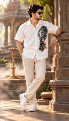 Hanuman Face Mythological Half Sleeves Shirt - XPSTHS