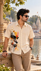 Multi Hanuman Printed Half Sleeves Shirt - XPSTHS
