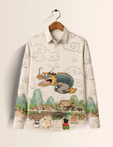 Cartoon Printed His & Hers Unisex Shirt