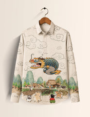 Cartoon Printed His & Hers Unisex Shirt