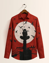 Red Samurai Printed His & Hers Unisex Shirt