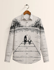 White Lake Printed His & Hers Unisex Shirt