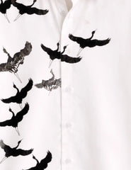 Flying Flamingo Mens Classic Half Sleeves Shirt - XPST