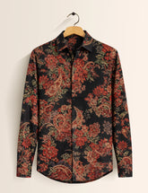 Mandala Art Printed Mens Classic Full Sleeves Shirt - XPST