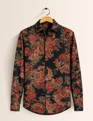 Mandala Art Printed Mens Classic Full Sleeves Shirt - XPST