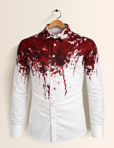 Red Drops Mens Classic Full Sleeves Shirt - XPST