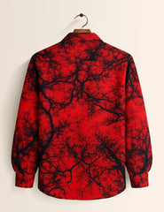 Red Viens Mens Classic Full Sleeves Shirt - XPST