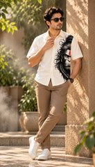 Hanuman Half Face Mythological Half Sleeves Shirt - XPSTHS