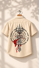 Trishool Damru Mythological Half Sleeves Shirt - XPSTHS