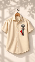Trishool Damru Mythological Half Sleeves Shirt - XPSTHS