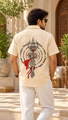Trishool Damru Mythological Half Sleeves Shirt - XPSTHS