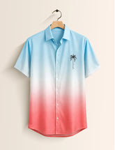Pink BL Tree Mens Classic Half Sleeves Shirt - XPST