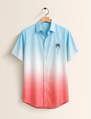 Pink BL Tree Mens Classic Half Sleeves Shirt - XPST