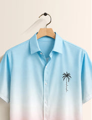 Pink BL Tree Mens Classic Half Sleeves Shirt - XPST