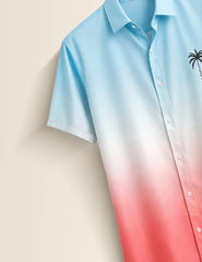 Pink BL Tree Mens Classic Half Sleeves Shirt - XPST
