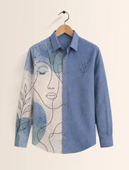 Blue Face Street Style Men’s Premium Full-Sleeve Shirt - XPST