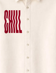 Cream Chill Street Style Men’s Premium Full-Sleeve Shirt - XPST