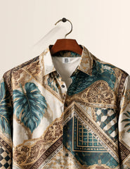 Graphic Mandala Street Style Men’s Premium Full-Sleeve Shirt - XPST