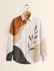 White Leaf Street Style Men’s Premium Full-Sleeve Shirt - XPST
