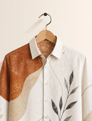White Leaf Street Style Men’s Premium Full-Sleeve Shirt - XPST
