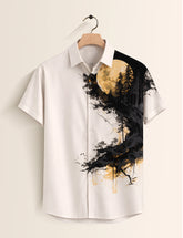 White Moon Mens Classic Half Sleeves Shirt - XPST