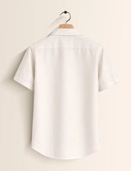 White Moon Mens Classic Half Sleeves Shirt - XPST