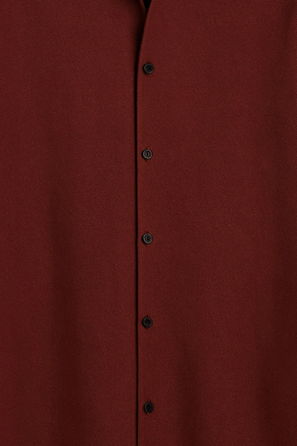 Men Spring And Summer Solid Color Loose Casual Long-Sleeved Shirt Burgundy Color