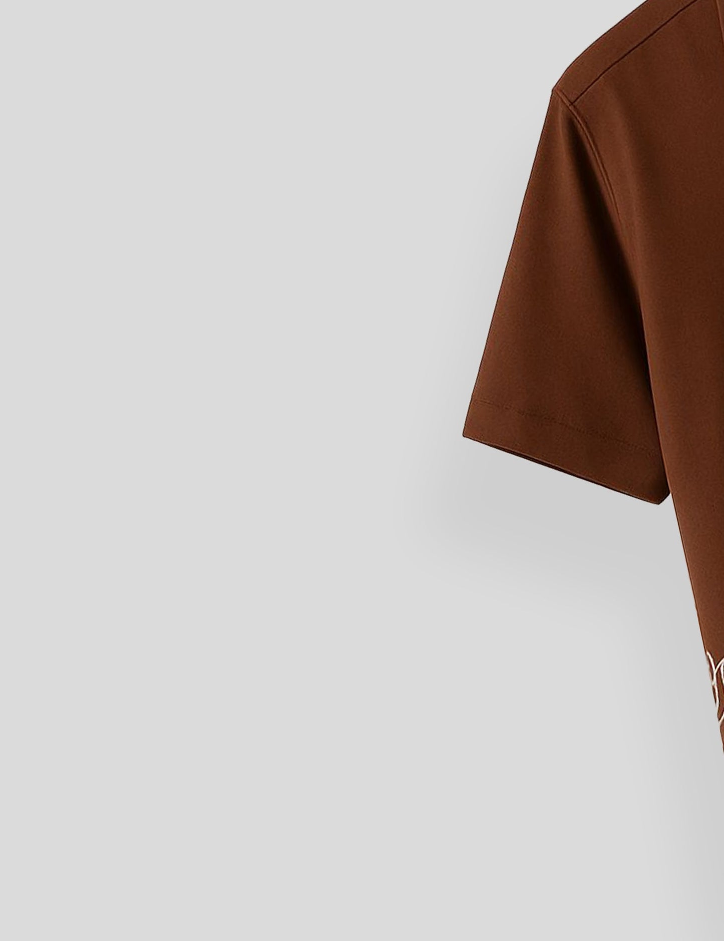 Brown Rose Printed Mens Everyday Cotton Shirt Half Sleeves in Fresh Colors - XPST