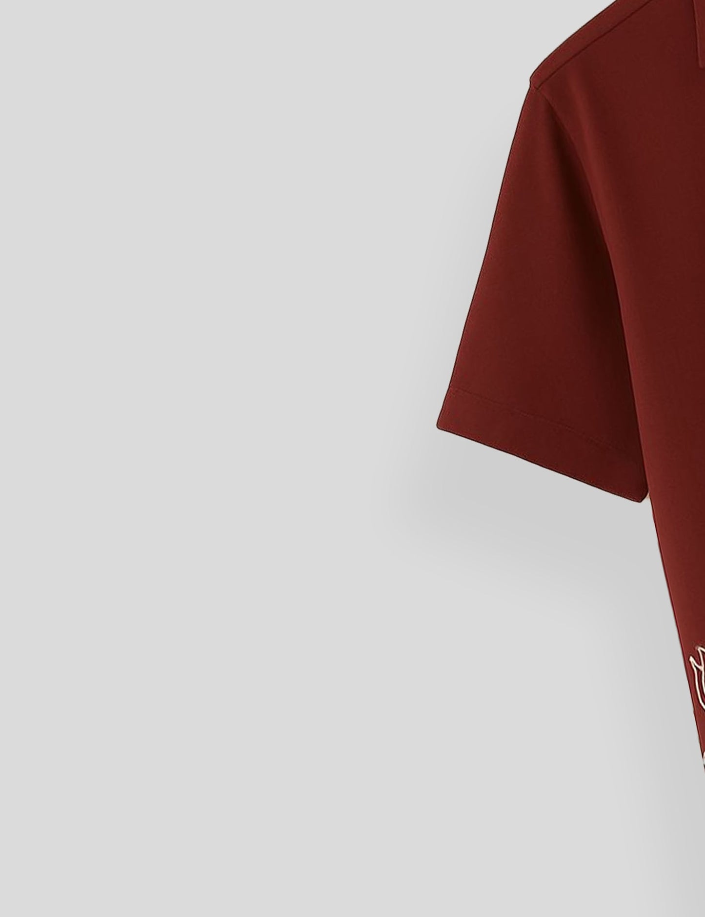 Maroon Rose Printed Mens Everyday Cotton Shirt Half Sleeves in Fresh Colors - XPST