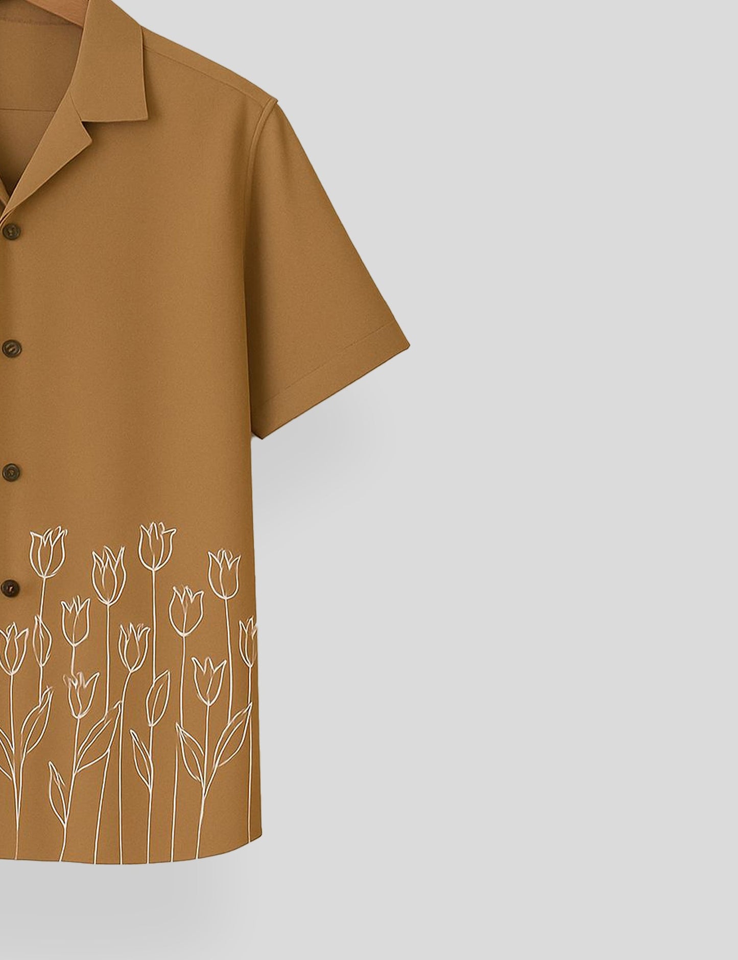 Mhendi Rose Printed Mens Everyday Cotton Shirt Half Sleeves in Fresh Colors - XPST