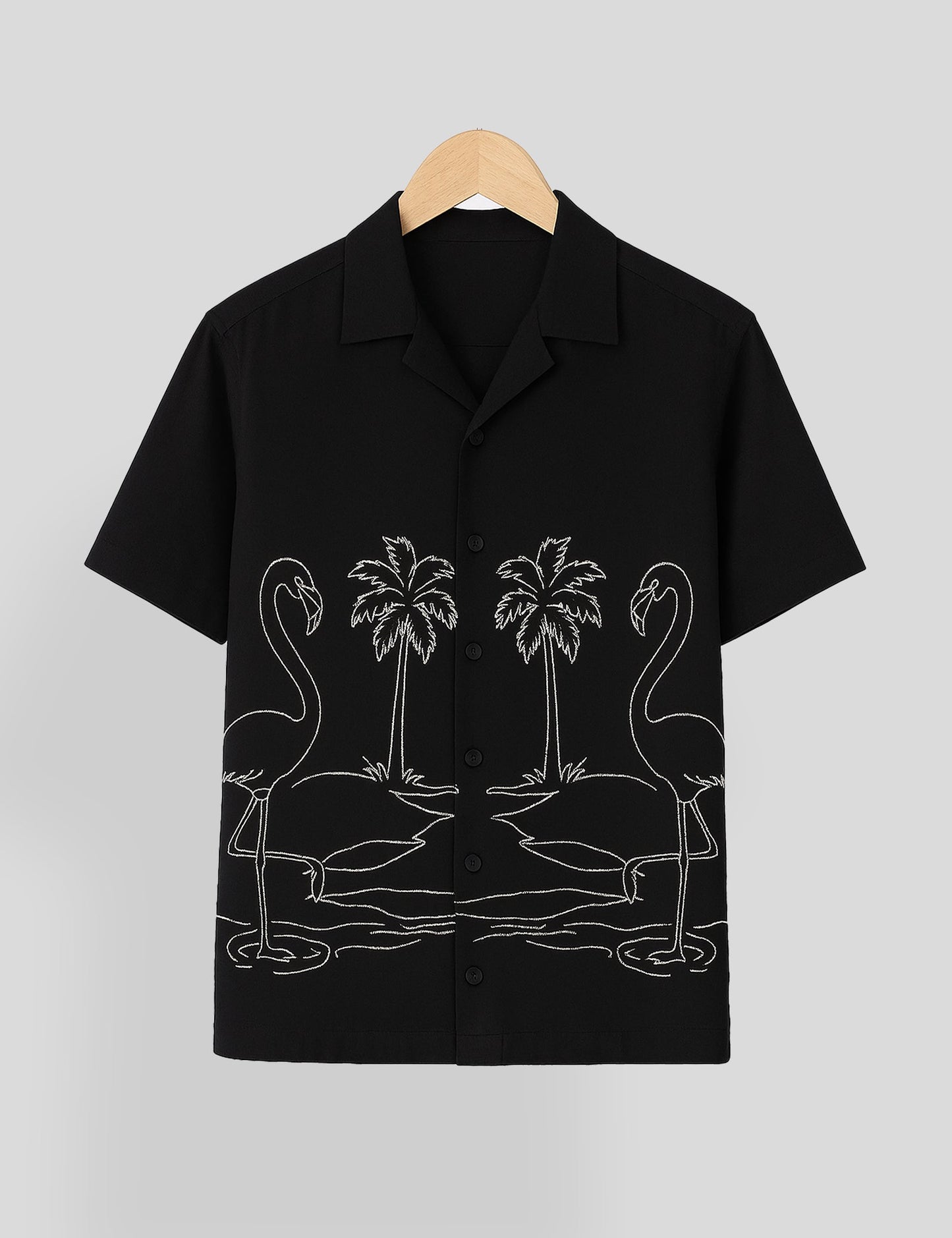 Black Swan Printed Essential Cotton Half Sleeve Shirt for Men Available in Multiple Colors - XPST