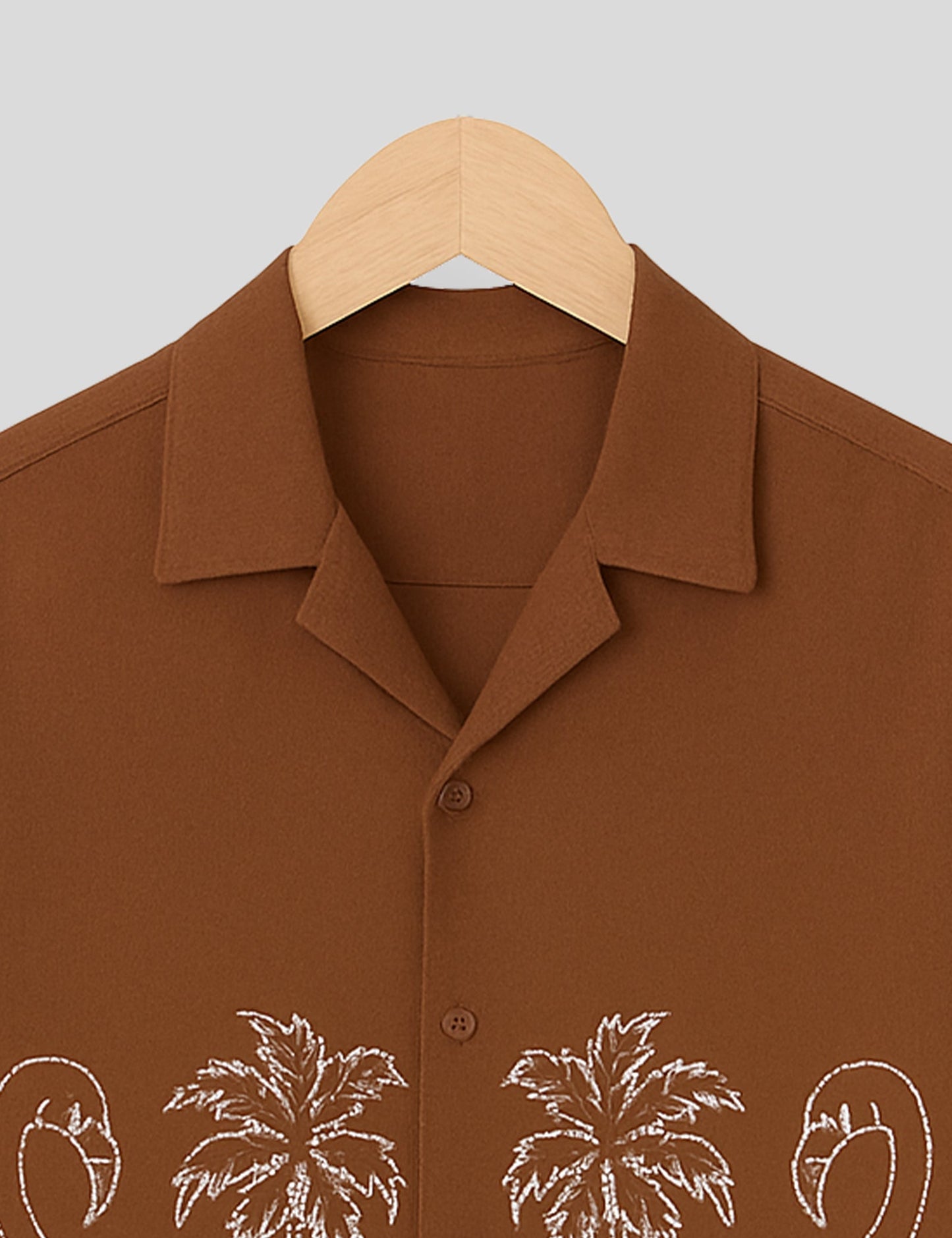 Brown Swan Printed Essential Cotton Half Sleeve Shirt for Men Available in Multiple Colors - XPST