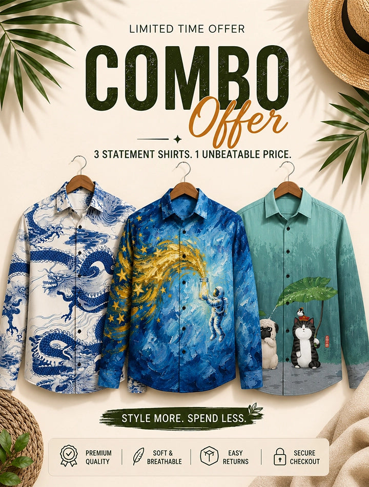 Modern Style Shirt Trio