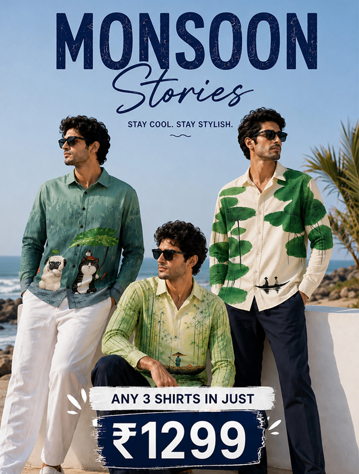 Premium Cotton Shirt Trio