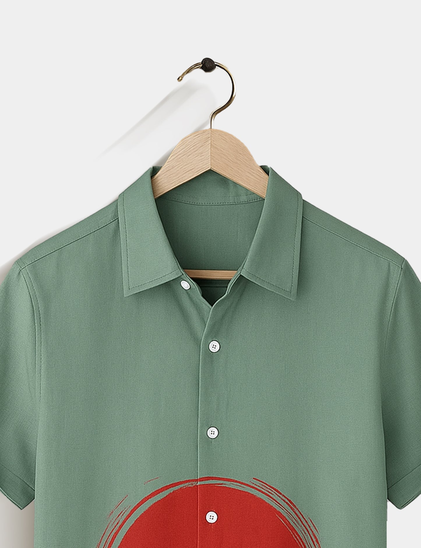 Deer Moon Printed Essential Everyday Cotton Shirt for Men - XPST