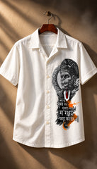 Hanuman Face Mythological Half Sleeves Shirt - XPSTHS