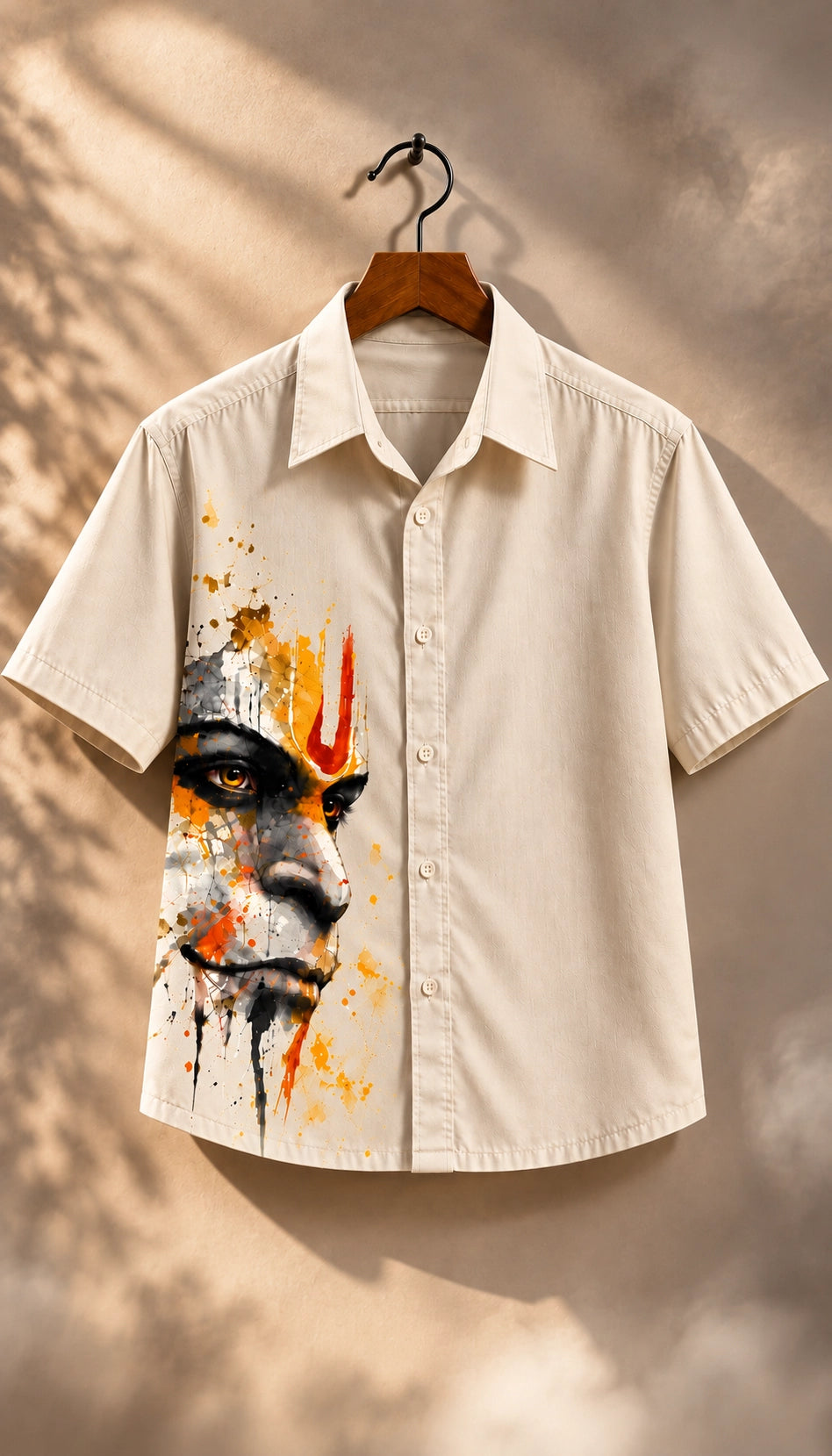 Multi Hanuman Printed Half Sleeves Shirt - XPSTHS