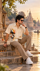 Multi Hanuman Printed Half Sleeves Shirt - XPSTHS