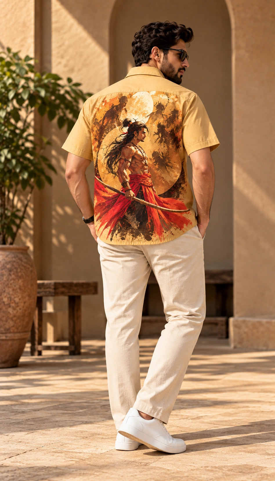 Vishnu Mythological Classic Half Sleeves Shirt - XPSTHS