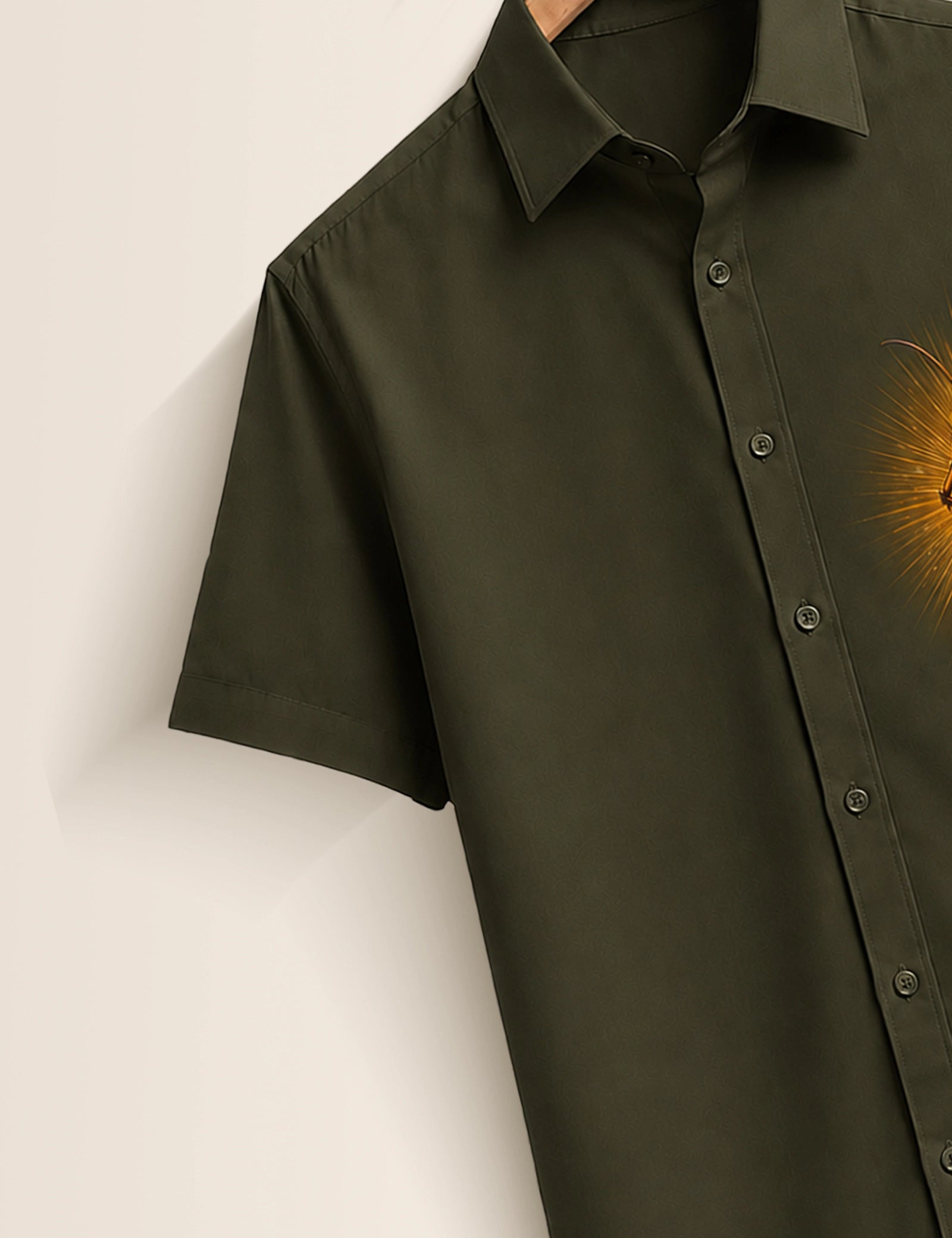 Green Cockroach Printed Boys Half Sleeves Shirts - XPST