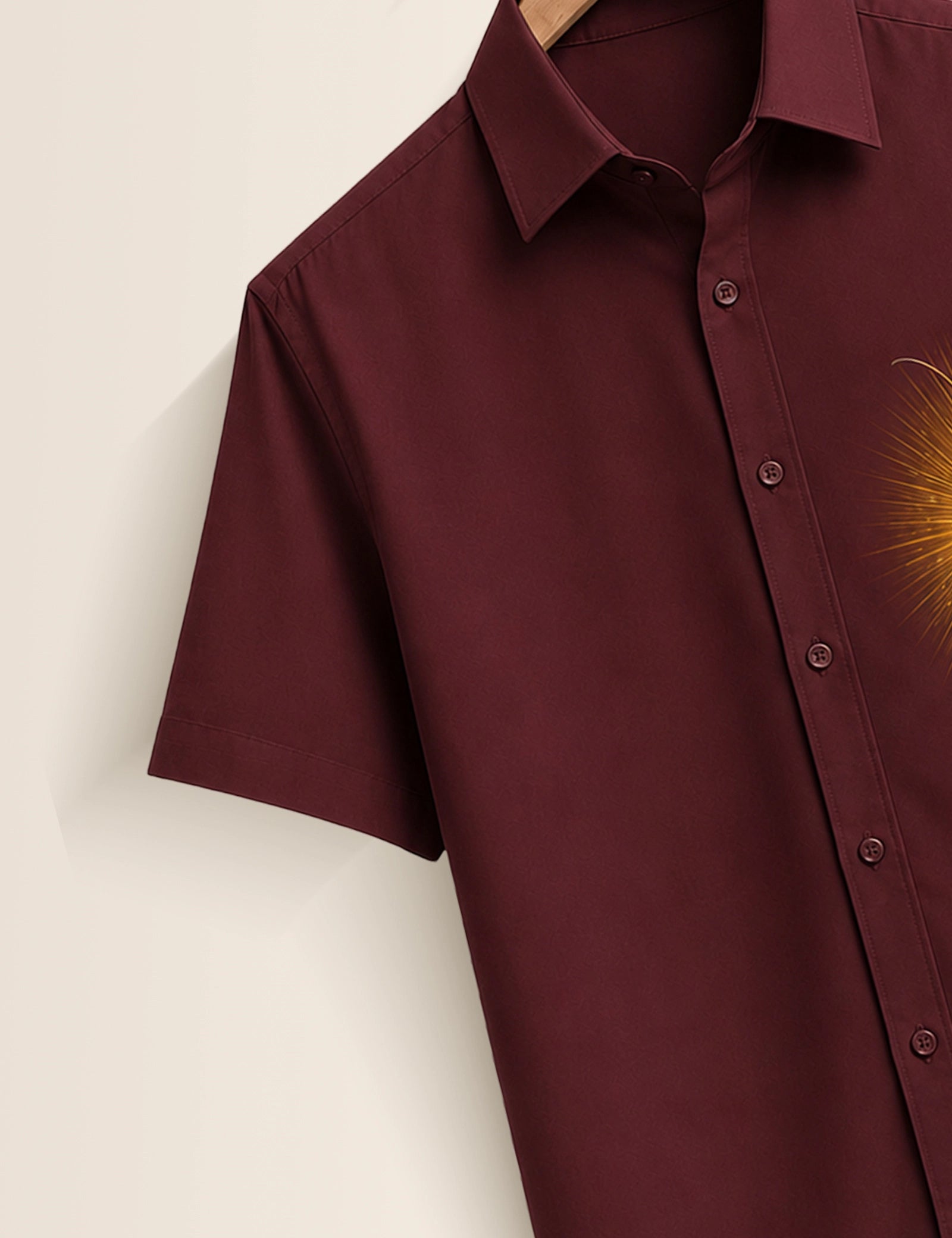 Maroon Cockroach Printed Boys Half Sleeves Shirts - XPST