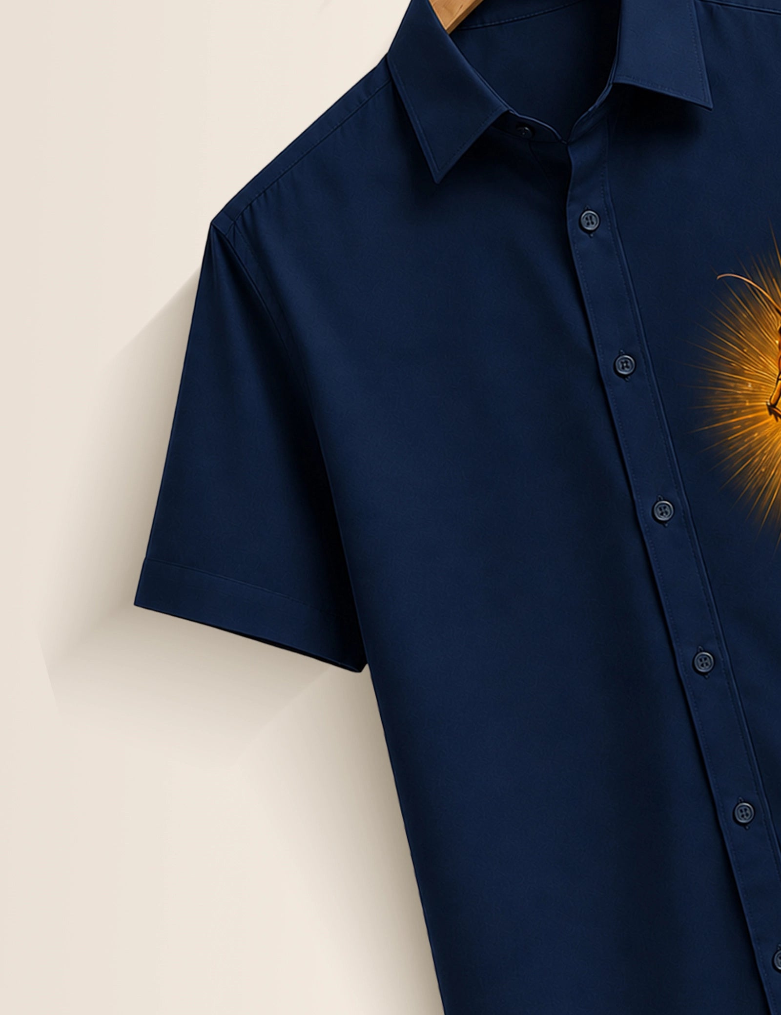 Navy Cockroach Printed Boys Half Sleeves Shirts - XPST
