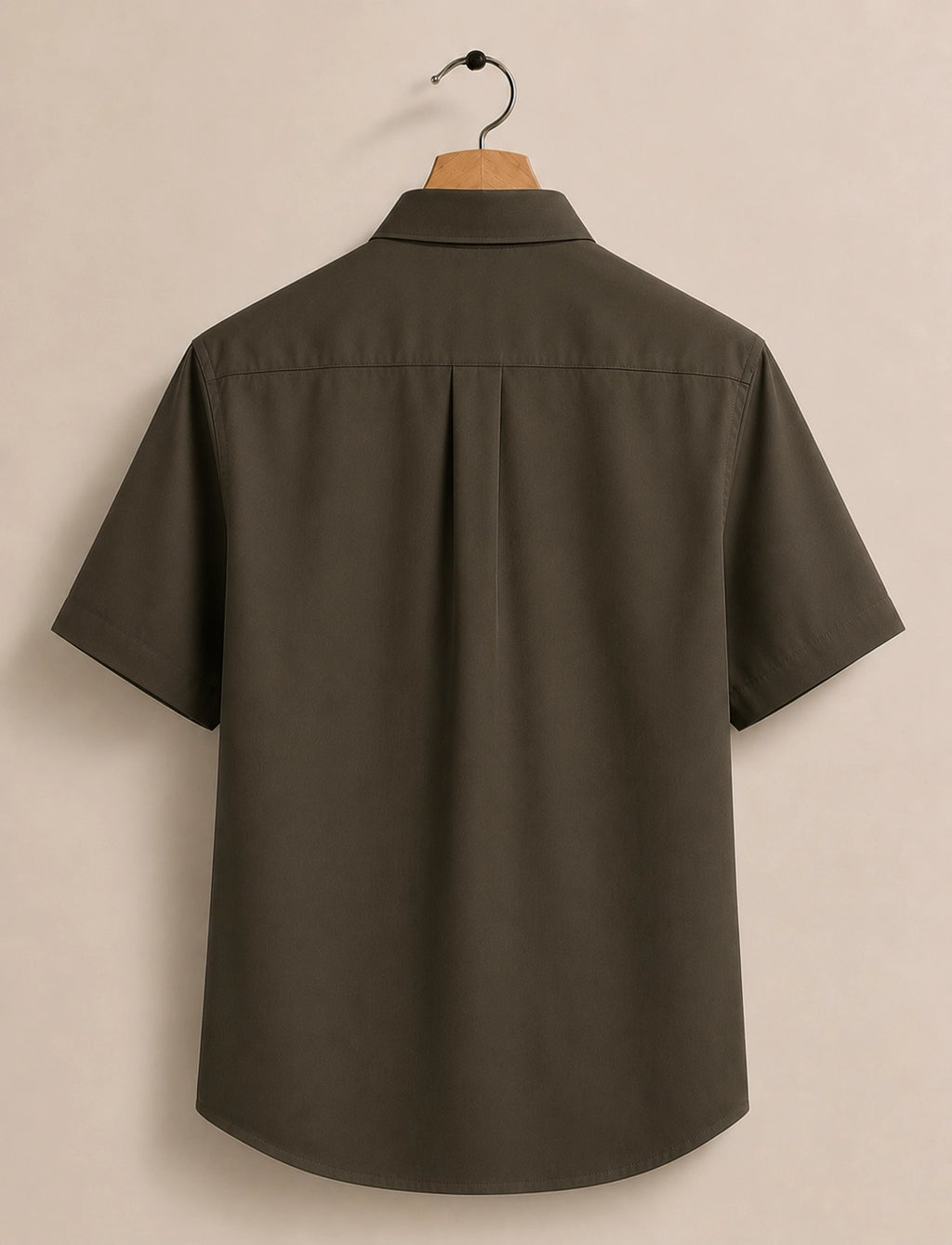 Olive Green Cockroach Printed Boys Half Sleeves Shirts - XPST